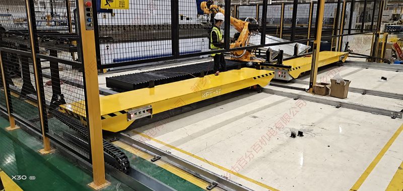 配套機(jī)械臂的軌道電動(dòng)平車(chē)