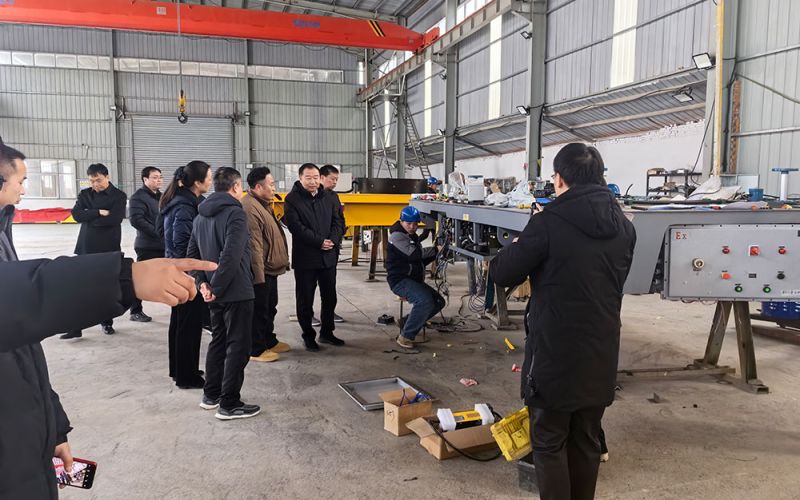 春節(jié)過后，萬物復蘇，縣領導至我廠考察復產(chǎn)復工情況